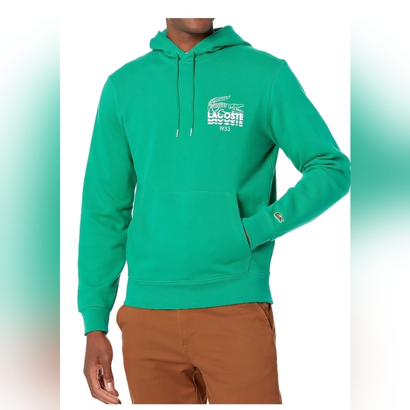 Lacoste Other - Lacoste Men's Vibrant Green Hoodie